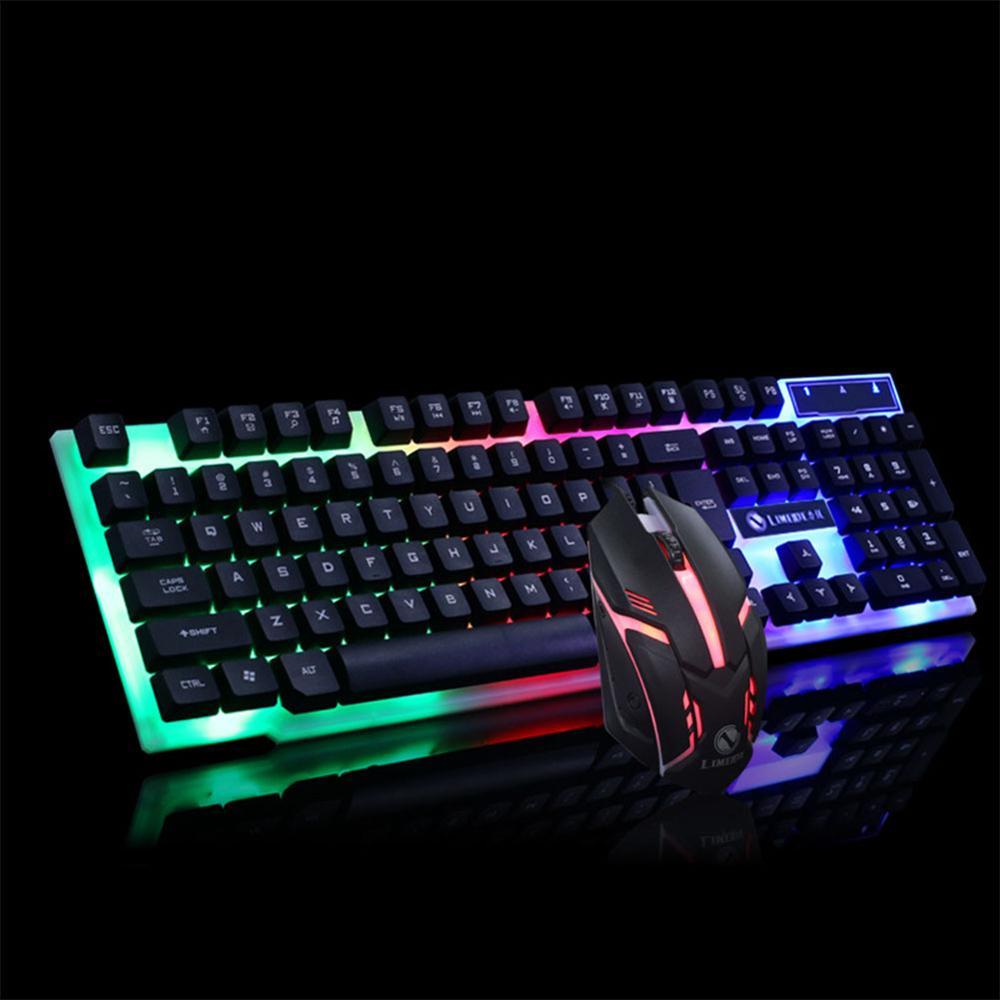 GTX300 Gaming CF LOL Gaming Keyboard Mouse Glowing Set